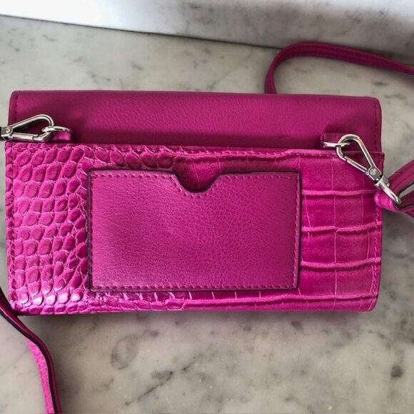ENZO ANGIOLINI Fushia Convertible Wallet Crossbody - Picture 5 of 16
